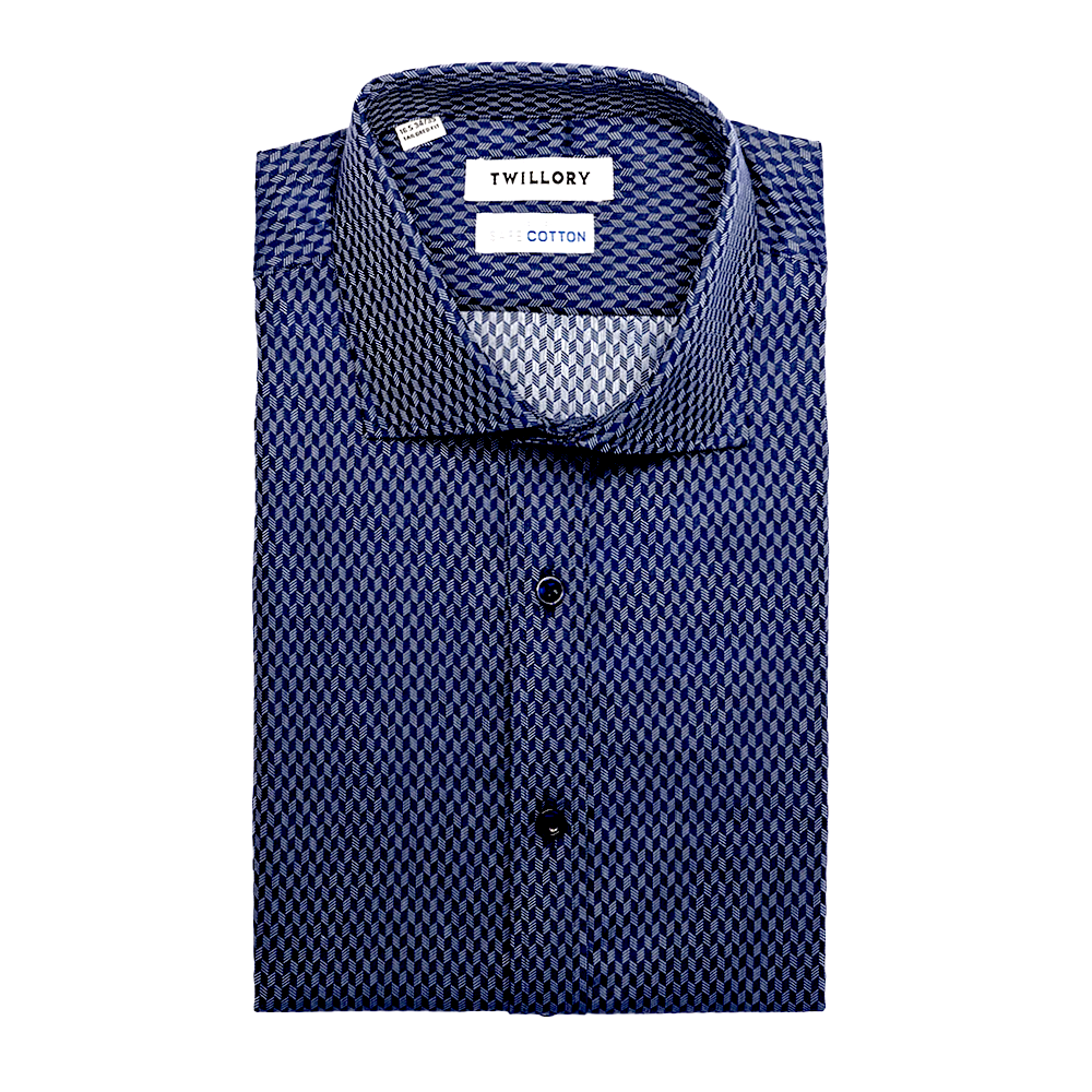 George's Men's 100% Cotton Big Polka Dot Pattern Shirt with French Cuff  16-16. at  Men’s Clothing store