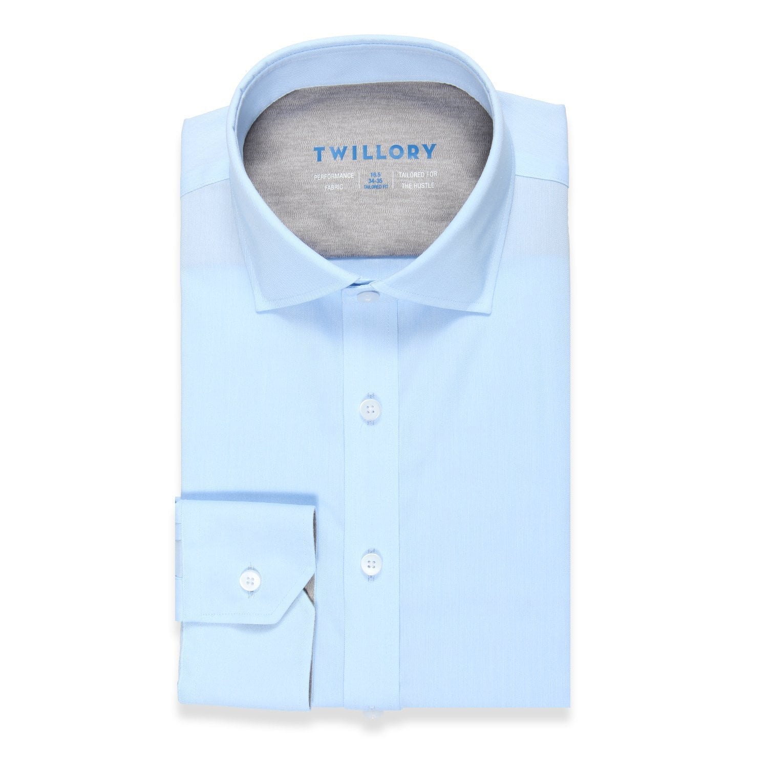 Men's Brush Twill Bias Double Pocket Stylish Shirt | Blue