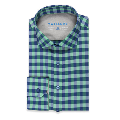 TRENDSETTER // Performance Green Blue Gingham