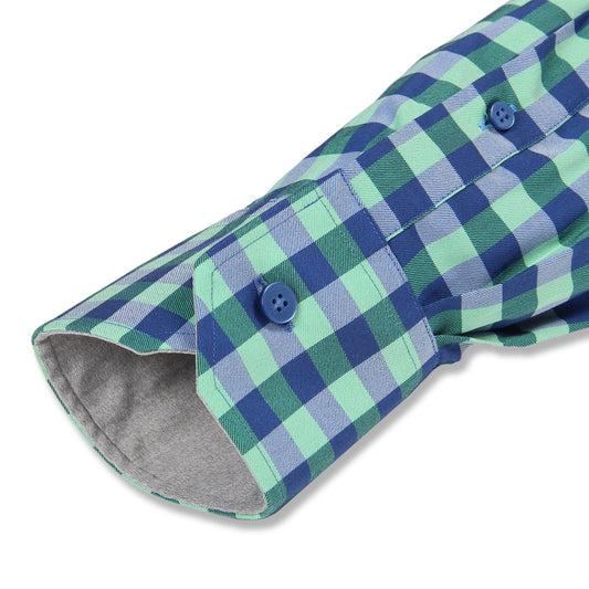 TRENDSETTER // Performance Green Blue Gingham