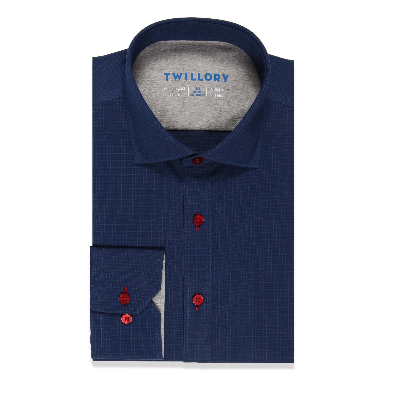 Men's Navy Blue Dress Shirt (Best Performance Button Down) – Twillory