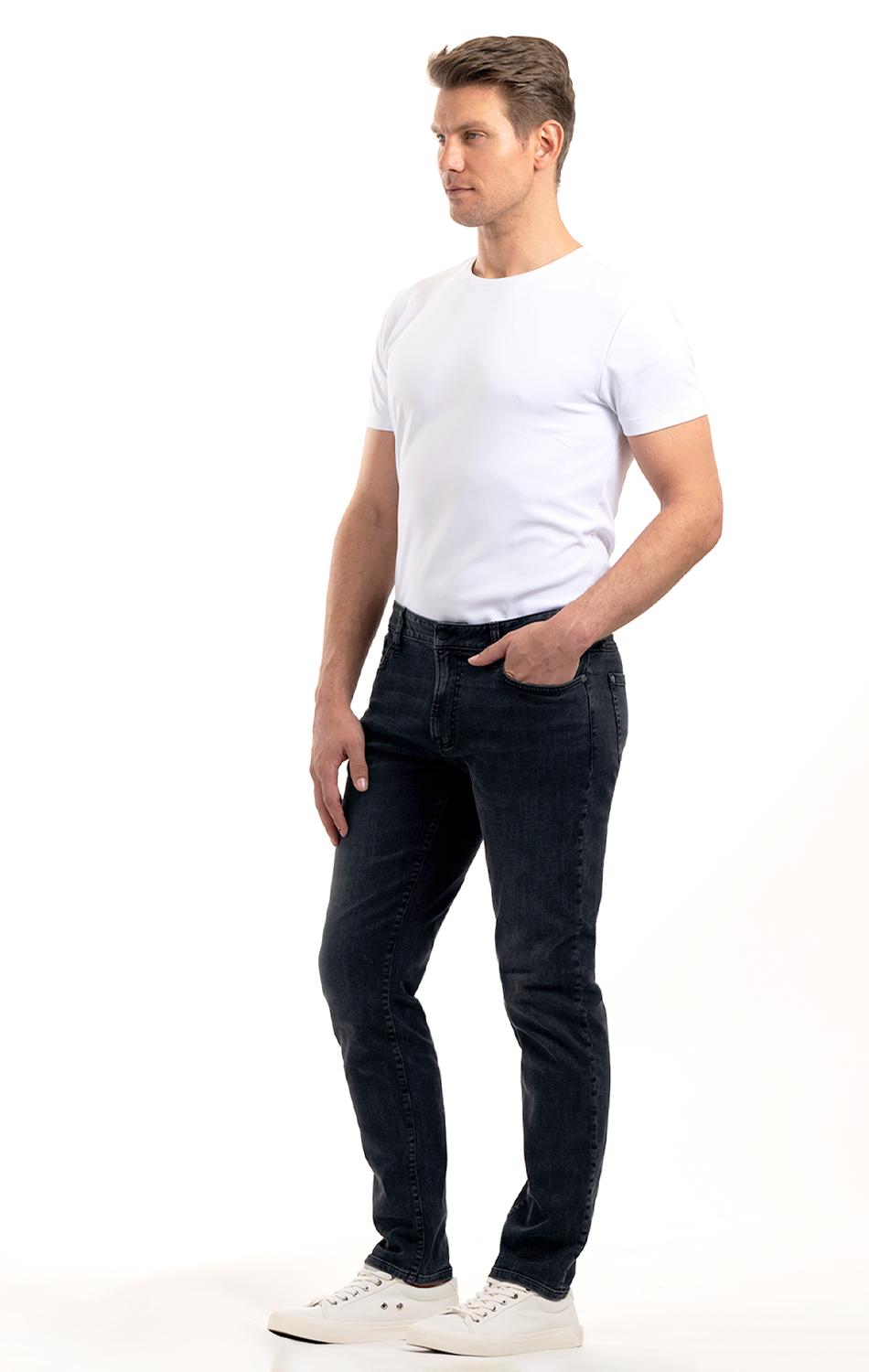 Performance Denim // ACID WASH BLACK