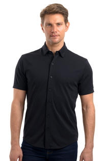 Performance Short Sleeve Button Down Polo