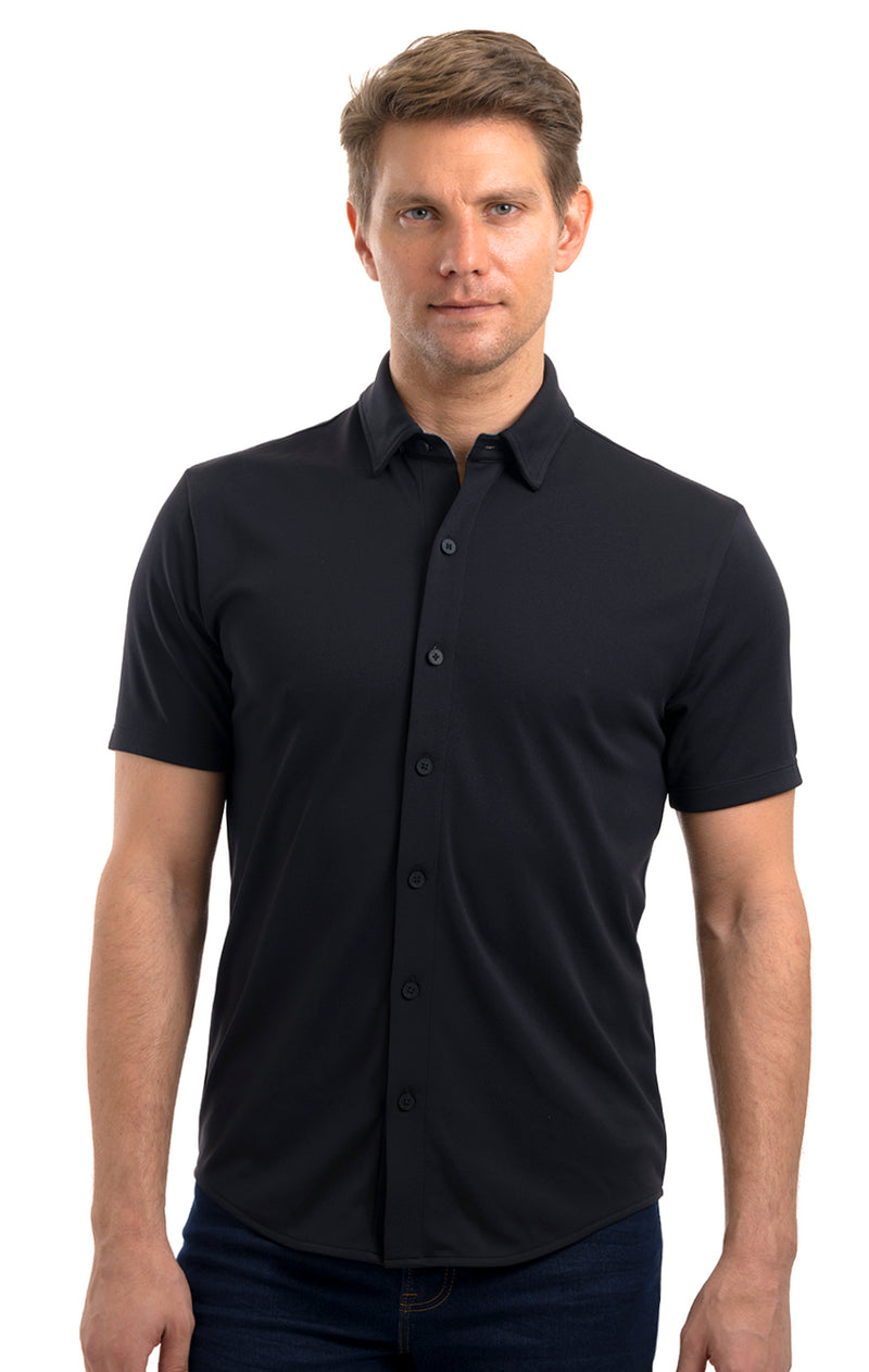 Polo Button Up Short Sleeve (Men's Performance Stretch) | Twillory®