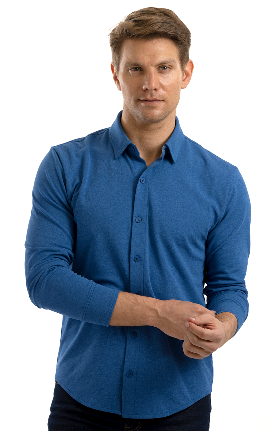 Polo button down long sleeve clearance