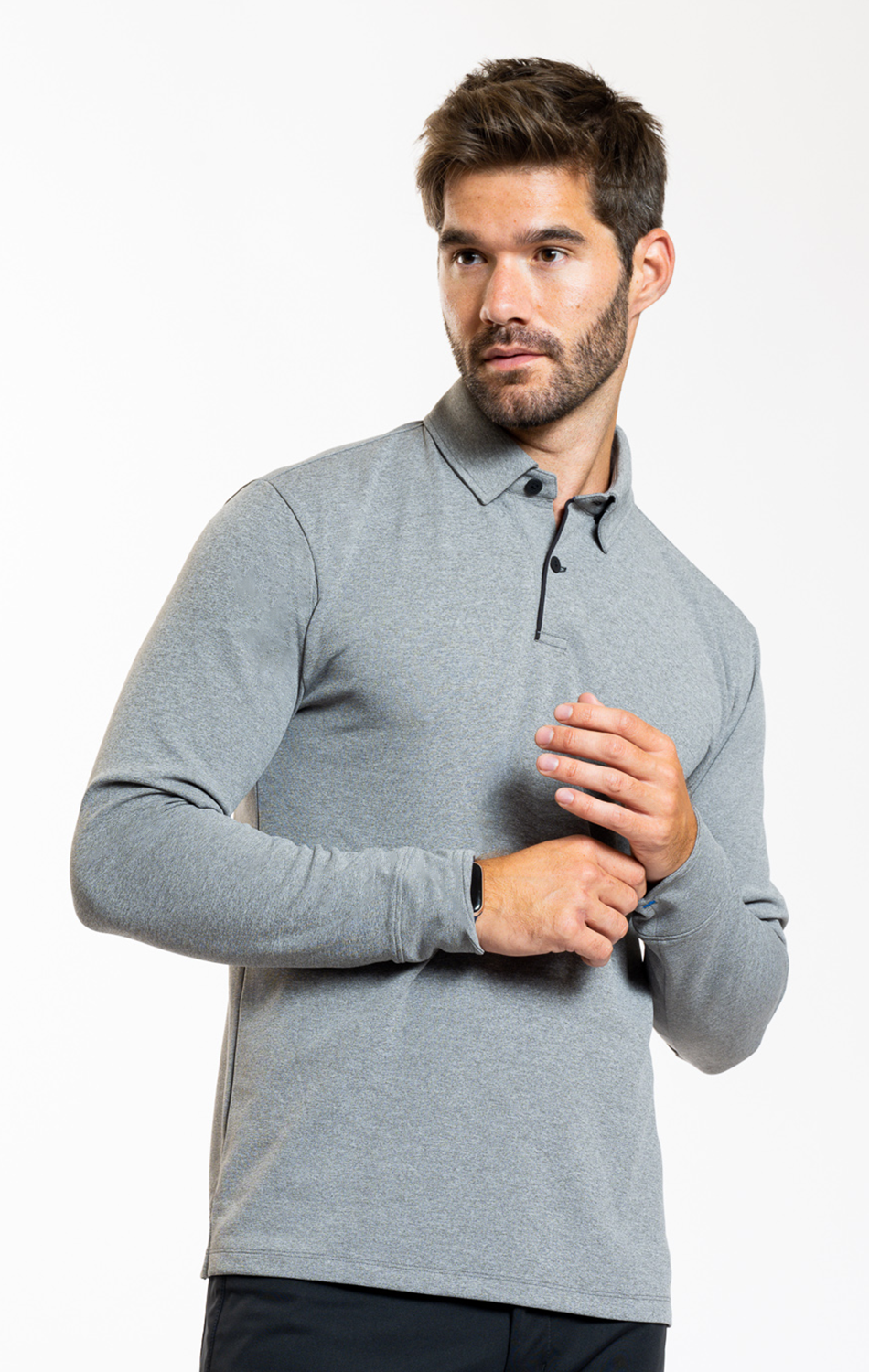 Men's Long Sleeve Performance Polo Shirt: Black, Navy, White & More –  Twillory