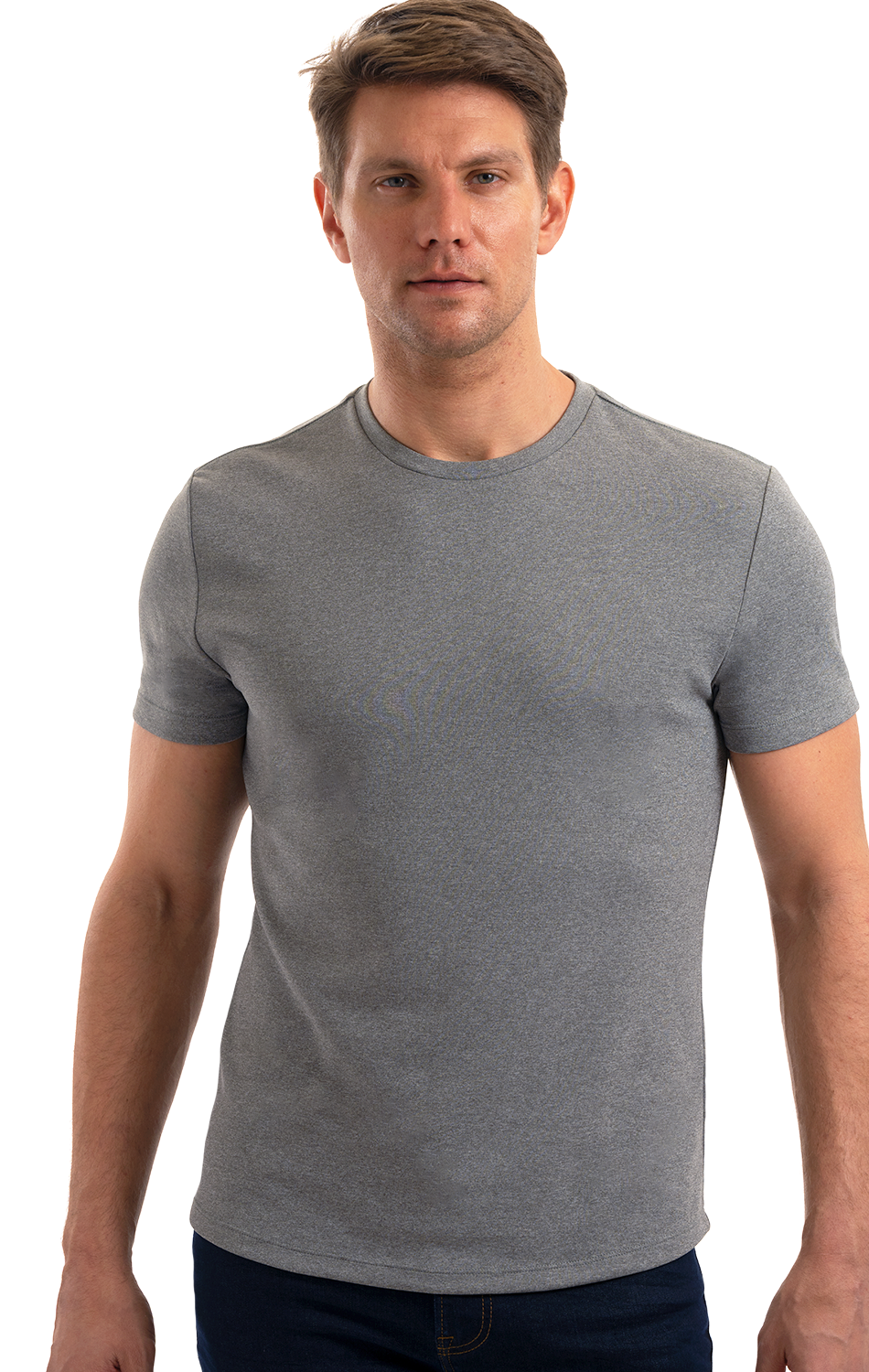 Twillory Men's Performance Tee - Heather Grey - Moisture-Wicking, Quick-Drying