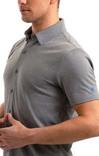 Performance Short Sleeve Button Down Polo