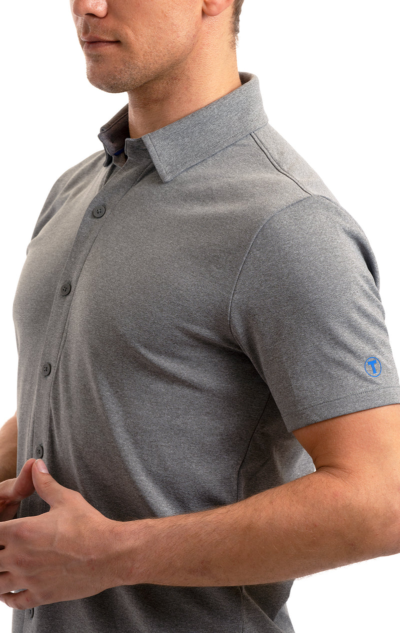 25 Button Polo Shirt (Long Sleeve Performance Stretch / See All Colors) | Twillory