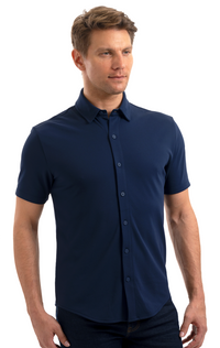 Performance Short Sleeve Button Down Polo