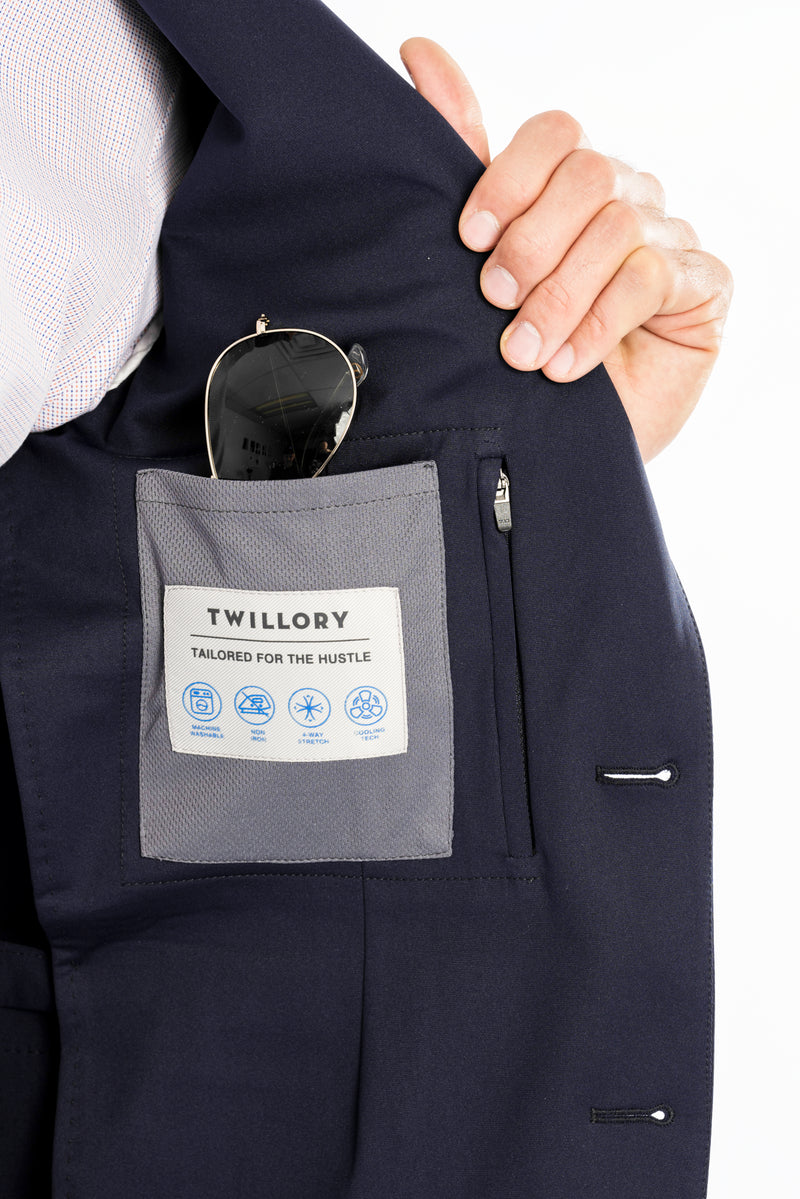 Men's Performance Blazer: Wrinkle Free 4-Way Stretch Blazer – Twillory