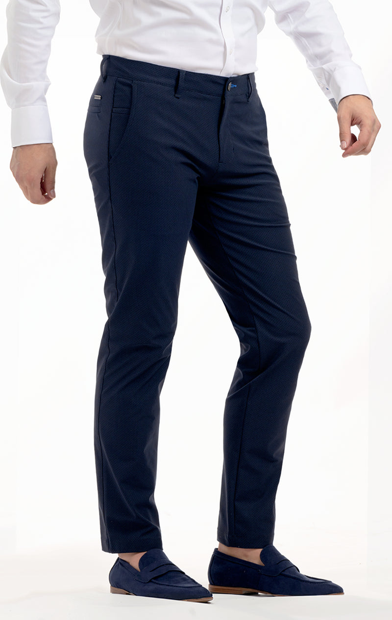 Buy online Navy Blue Solid Flat Front Formal Trouser from Bottom Wear for  Men by Inspire for ₹539 at 55% off | 2024 Limeroad.com