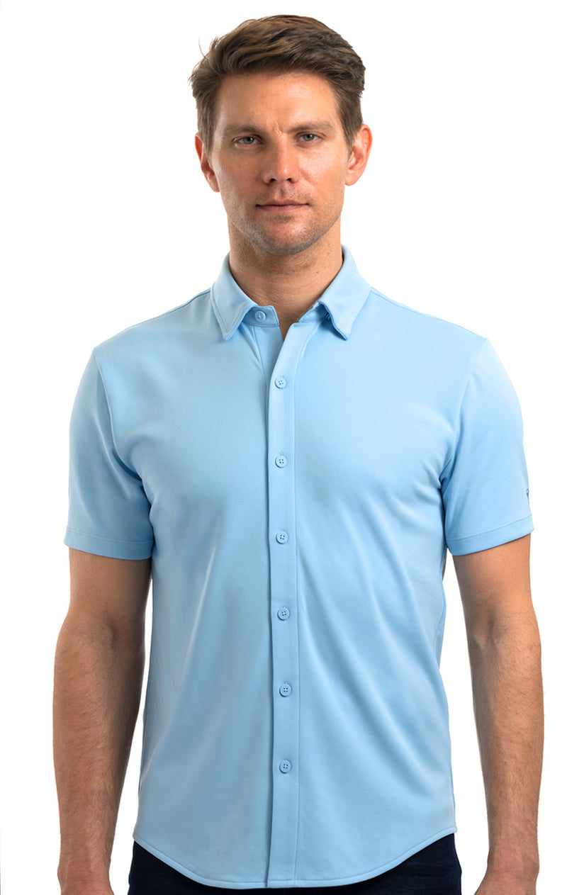 Polo Button Up Short Sleeve (Men’s Performance Stretch) | Twillory®